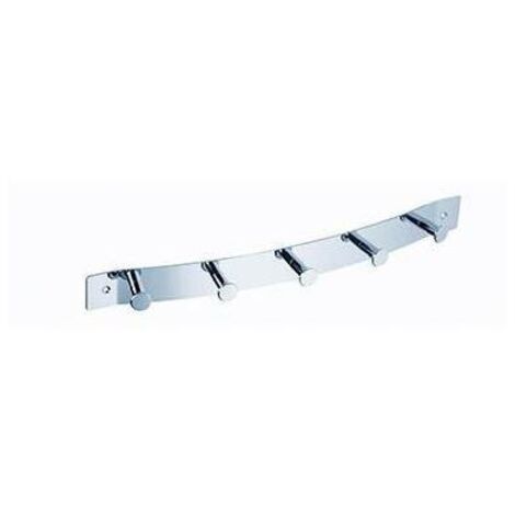ALCO Wandgarderobe ALCO 405 x 60 x 38 mm (B x H x L) 5 Haken Metall verchromt chrom