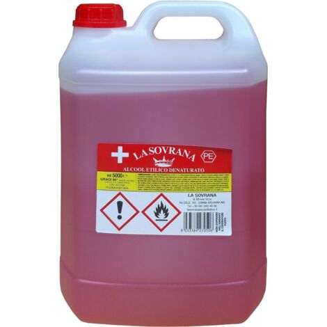 Alcool Denaturato 90 Lt. 5 - 3 Pz