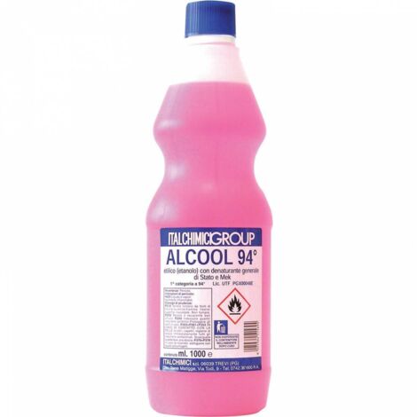 Alcool Denaturato 94 Certificato Lt. 1 (Italchimici) - 12 Pz