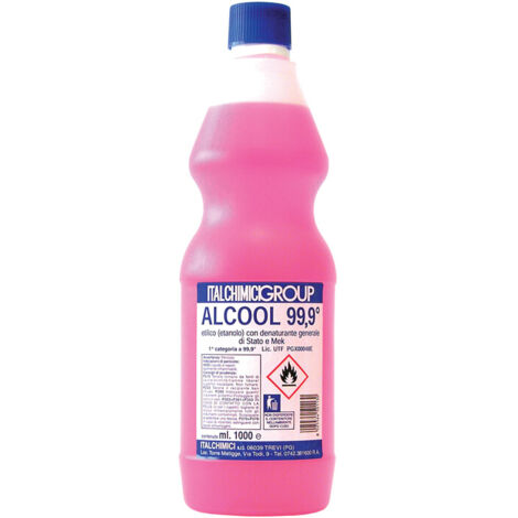 ALCOOL DENATURATO 99,9 CERTIF. LT.1(ITALCHIMICI). Prezzo per 1 pezzo.