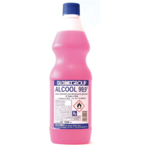 ALCOOL DENATURATO 99,9 CERTIFICATO 1 L LA SOVRANA- ITALCHIMICI- 12,0 pz