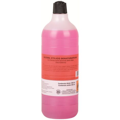Alcool etilico denaturato 94%  lt. 1 (12 pezzi) -