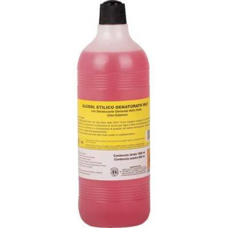 ALCOOL ETILICO DENATURATO 999  ° - LT 1- 12 pezzi