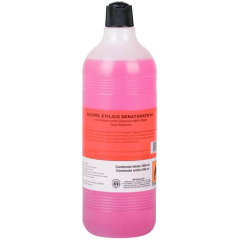 ALCOOL ETILICO DENATURATO ROSSO 94° 1LT