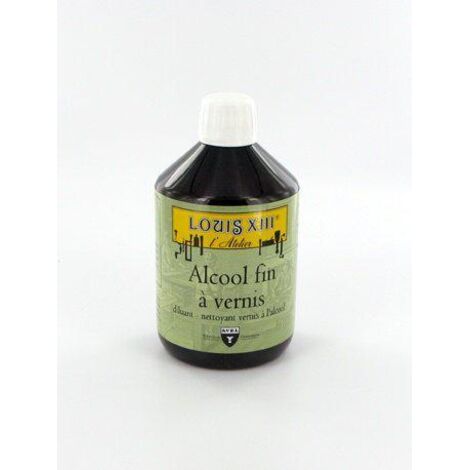 Alcool fin à vernis incolore 500 ml – Pureté 99° – Diluant-nettoyant pour vernis à l'alcool – Efficacité supérieure – Avel