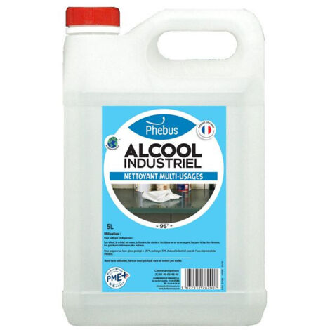 Alcool industriel 95° 5L - PHEBUS - ALCOOL.IND.5L