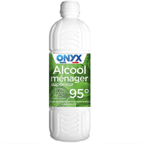 Alcool Ménager 95° Supérieur Nettoyant & Dégraissant 1l - Onyx