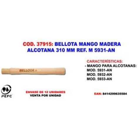 Alcotana Bellota M 5931 Manico in legno da 310 mm