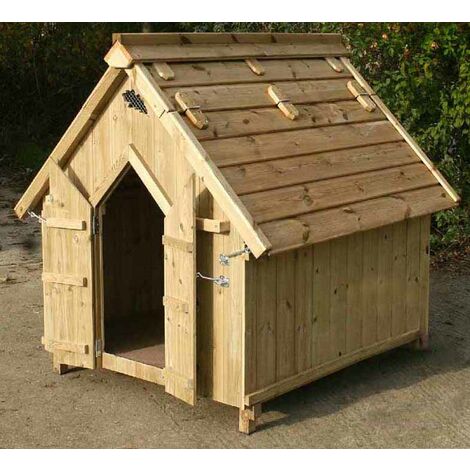Aldeburgh 4x3 Goose or Duck House - Pressure Treated Red Pine - L110 x W90 x H144 cm