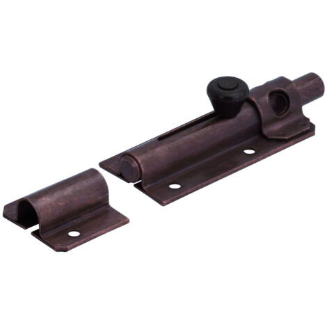 Aldeghi CATENACCIO PORTALUCCHETTO LEGGERO ACCIAIO BRONZATO  mm.105 10.00 pz
