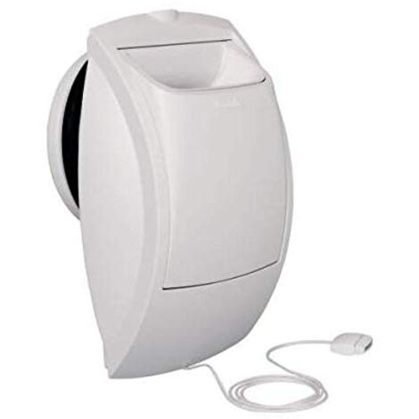 Aldes – Bouche VMC BAP'SI double débit 15-30 m³/h – Installation sans fût – Ventilation sanitaire efficace – Actionnée par tirette