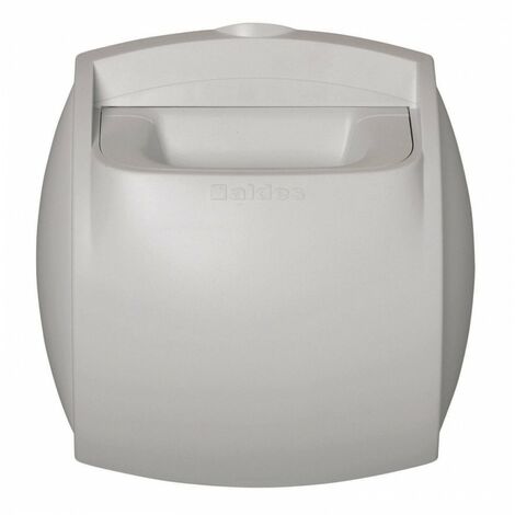Aldes – Bouche VMC sanitaire 125 mm – Extraction auto-réglable pour WC et salles de bain – Débits ajustables – Dimensions 154 x 162 mm - S2d125