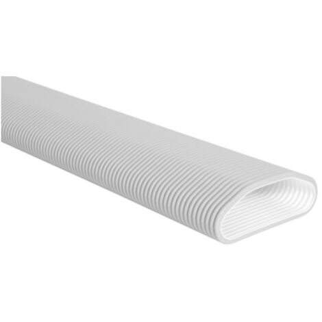 Aldes – Conduit ovale antibactérien 20m 11091857 – PEHD antistatique – Pour systèmes de ventilation – Intégration facile dans réseau VMC
