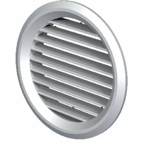 Aldes – Grille aération VMC plastique 160mm – Grille d'extraction avec ailettes inclinées – Installation murale ou plafond – Efficacité optimale circulation air