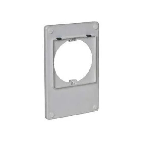 Aldes – Platine de rénovation pour bouche VMC autoréglable – Épaisseur 46 mm – Fixation à vis – Optimise la circulation de l'air