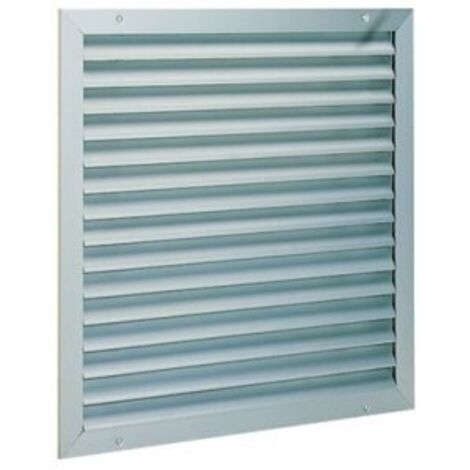 Aldes – Prise d'air neuf 300x300 mm – Aluminium anodisé – Ailettes pare-pluie – Pour ventilation murale – 11052039 - AWA251