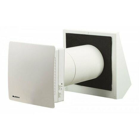 Aldes – Purificateur d'air double flux Nano Air 50 – Débit 14 à 54 m³/h – Niveau sonore 19 dB(A) – Récupération chaleur jusqu'à 88%