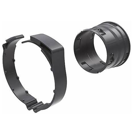 Aldes – Raccord VMC EasyCLIP 80 mm – Plastique noir pour conduits souples – Installation rapide – 11033011