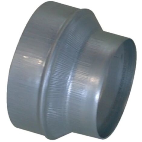 Aldes – Raccord VMC réduction conique concentrique acier galvanisé 160/80 mm – Pour raccordement conduits diamètres différents – 11093505