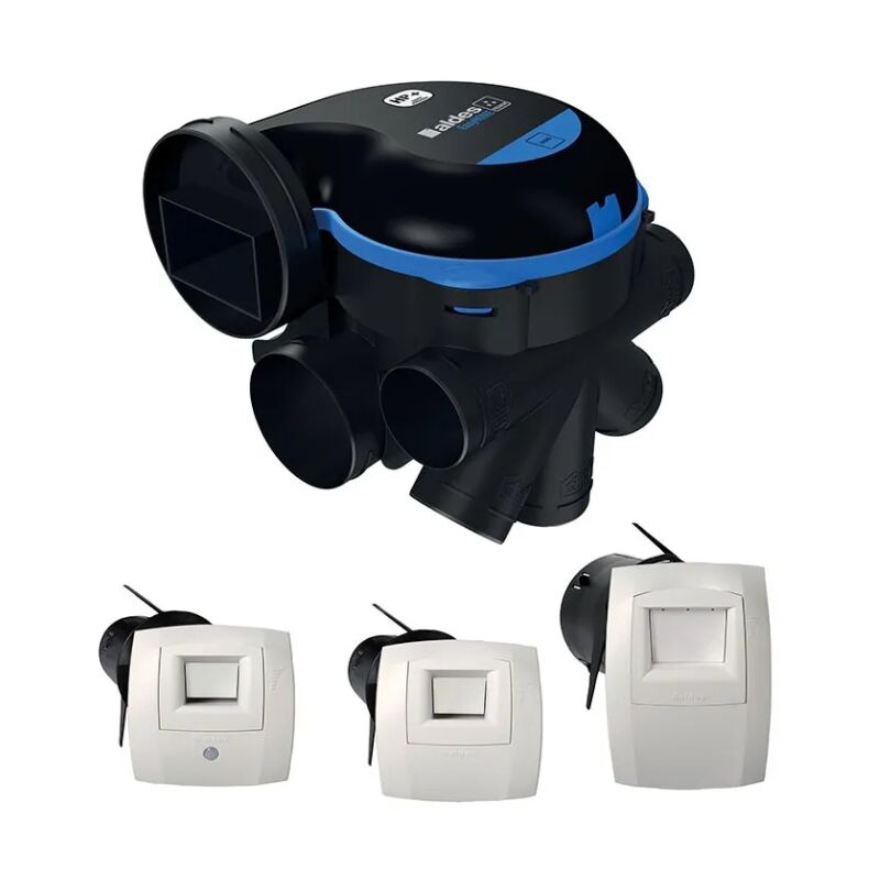 ALDES - Kit VMC simple flux hygroréglable EasyHOME HYGRO PREMIUM MW Piles - 11033034