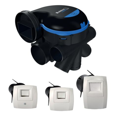 Aldes – VMC EasyHOME Hygro Premium 11033047 – Débit 333 m³/h – Moteur EC basse consommation – 2 piquages Ø125 mm – Installation simplifiée