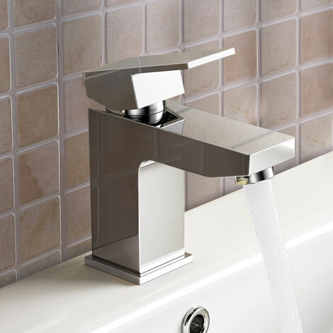 Aldo Contemporary Cloakroom Chrome Basin Sink Mixer Tap