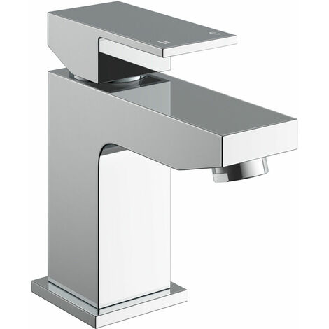 Aldo Modern Chrome Basin Mixer Tap & Waste