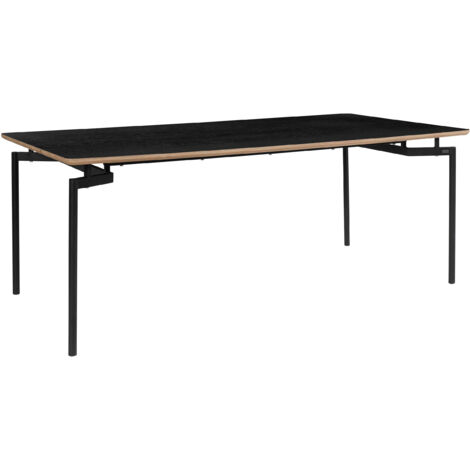 Aldo-Table à manger 200 cm 6 places en Noir