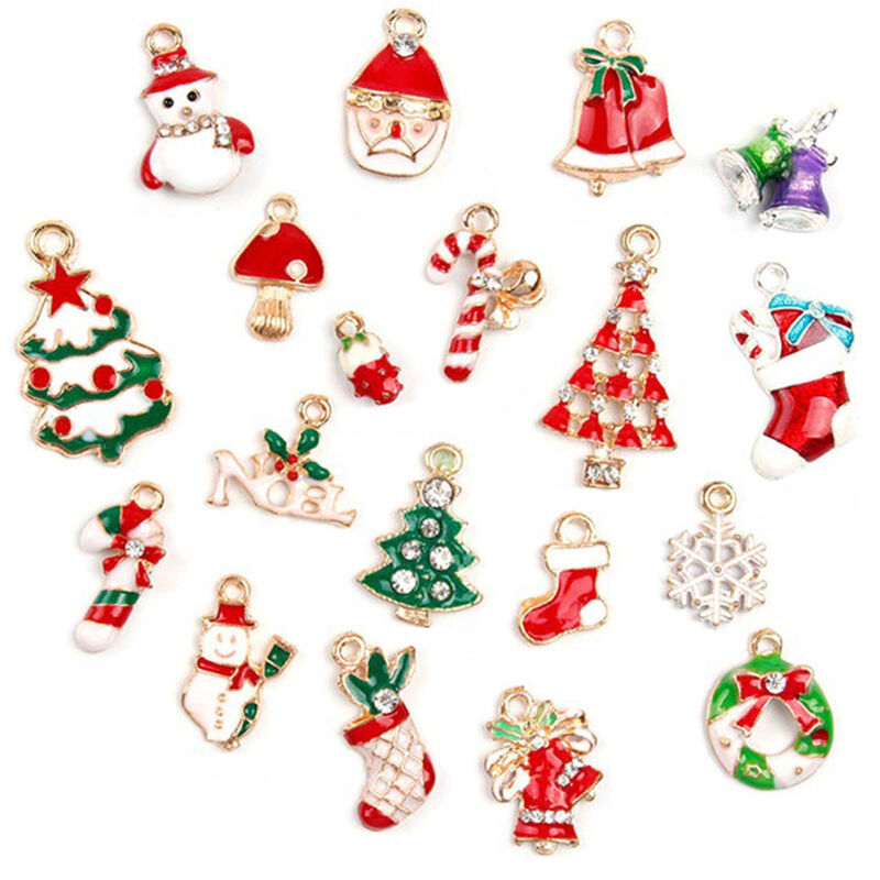 

Happyshopping - Aleacion Colgante de Navidad Accesorios de joyeria de bricolaje Colgante de joyeria Decoracion de arbol de Navidad,2 #