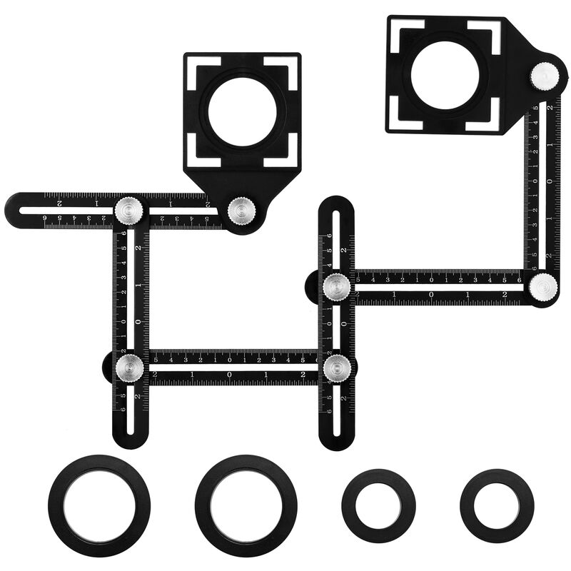 

Aleacion de aluminio de seis plegable herramienta masones Regla del azulejo de cristal de barro vatios trepanacion Lineacion Locator