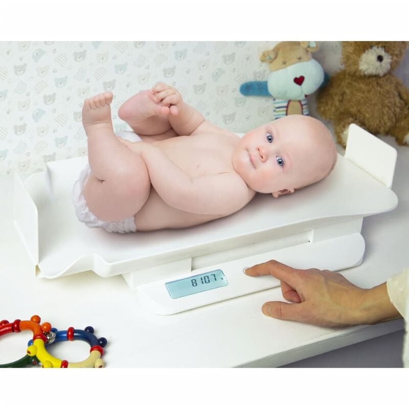

Alecto báscula para bebés BC-55 con regla blanca - Blanco