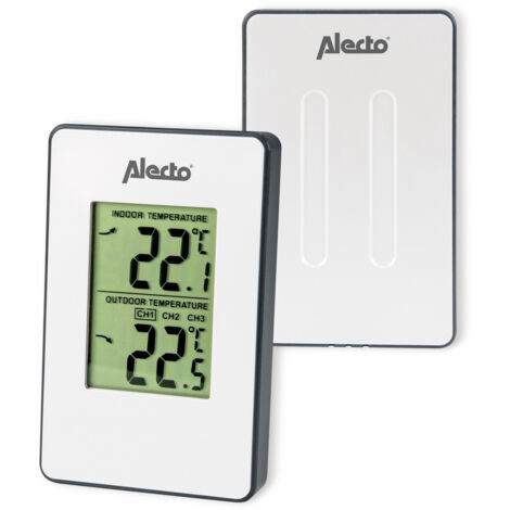 Alecto Wetterstation mit Funksensor weiß