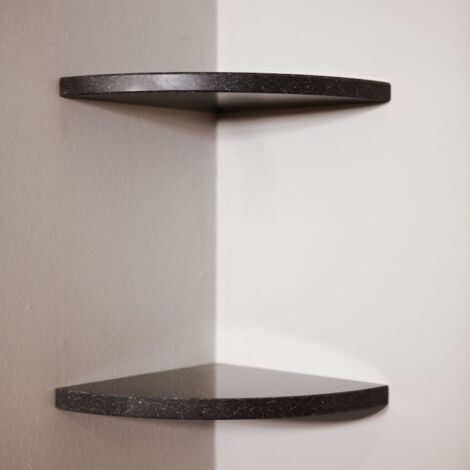 ALEDA STONE Easy Shelf 2 mensole angolari a scomparsa in marmo naturale dark sky lucido codice prod: DRKAS2LU18