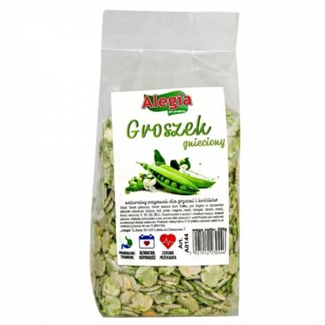 Alegia Leckerbissen für Nager - Erbsenschrot, zucker- und glutenfrei, 130g