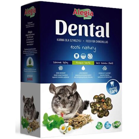 Alegia  Zahnpflege  Nagerfutter – 300-g-Packung – Chinchillafutter 300 g
