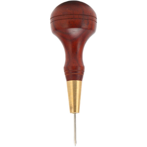 Alène de Soudure Cuir 3mm Professionnelle, Pointe Rhombique pour Pénétration Renforcée - Outil de Maroquinerie et Travail du Cuir DIY