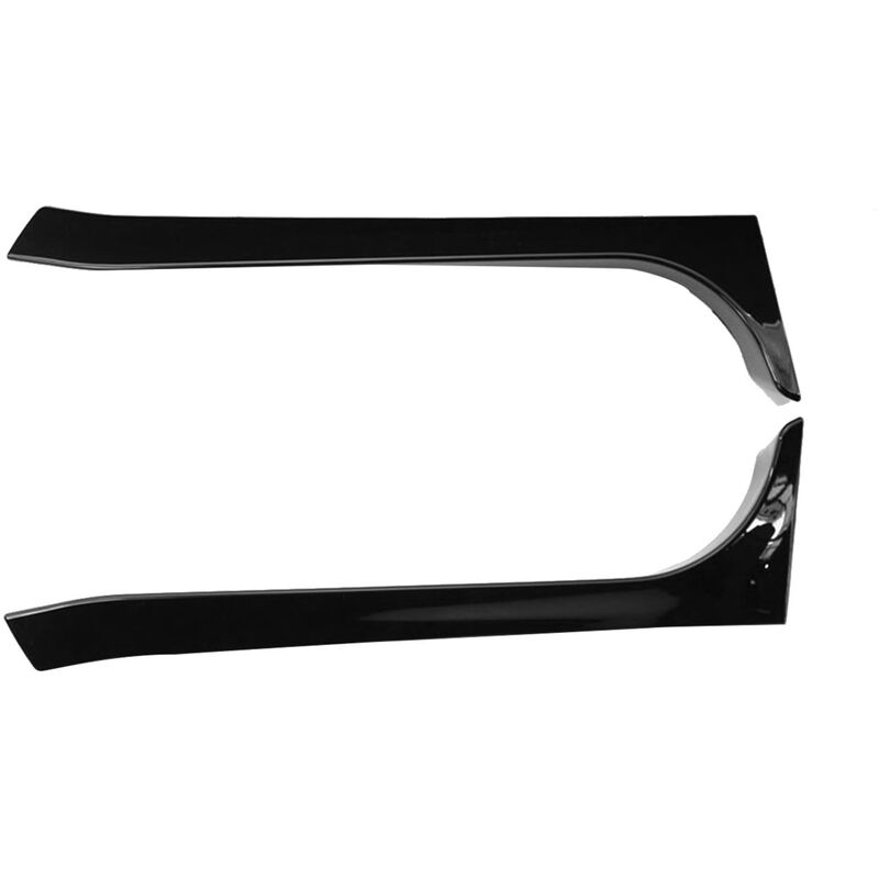 

Happyshop - Aleron lateral de ventana trasera negro brillante Canard Canards Splitter de repuesto para VW Golf 6 MK6 GTI / GTR / GTD 2008-2013,Negro