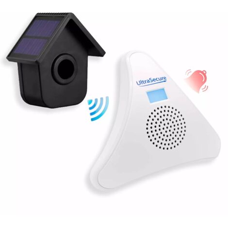 Alerte de passage 600m sans fil - Détecteur de mouvements autonome (solaire) + carillon TR (DA600+)