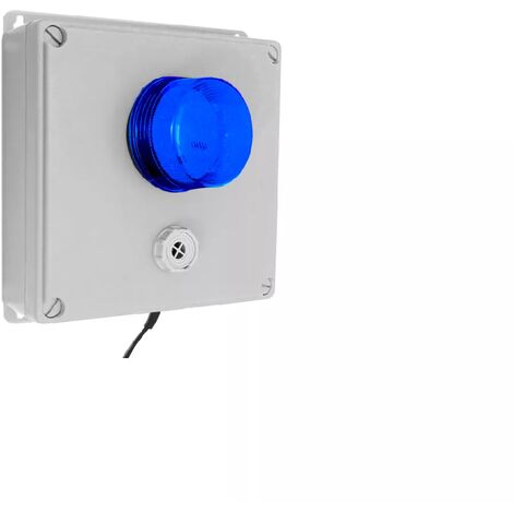 Alerte panne de courant - sirène et flash bleu / Boîtier étanche IP65 / Batterie Lithium / Branchez... c'est installé 