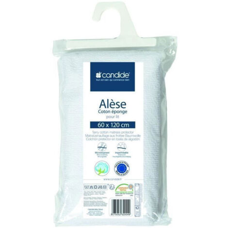 Alese éponge - CANDIDE - 232004 - 60x120 cm - Blanc