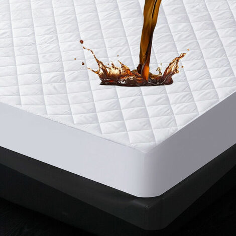 Alèse et protège matelas-Protège-matelas respirant et rafraîchissant, housse de matelas lavable et silencieuse, housse de lit imperméable, protège-matelas à poches profondes - Twin 99X190+36