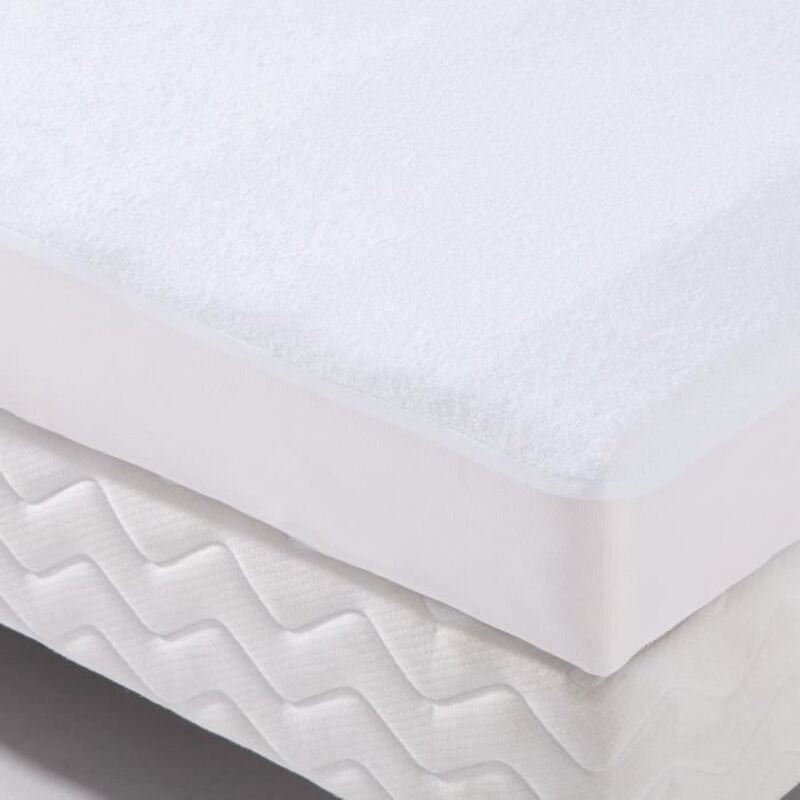 Alese forme housse impermeable Transalese eponge 100% coton - 90 x 200 cm - Blanc