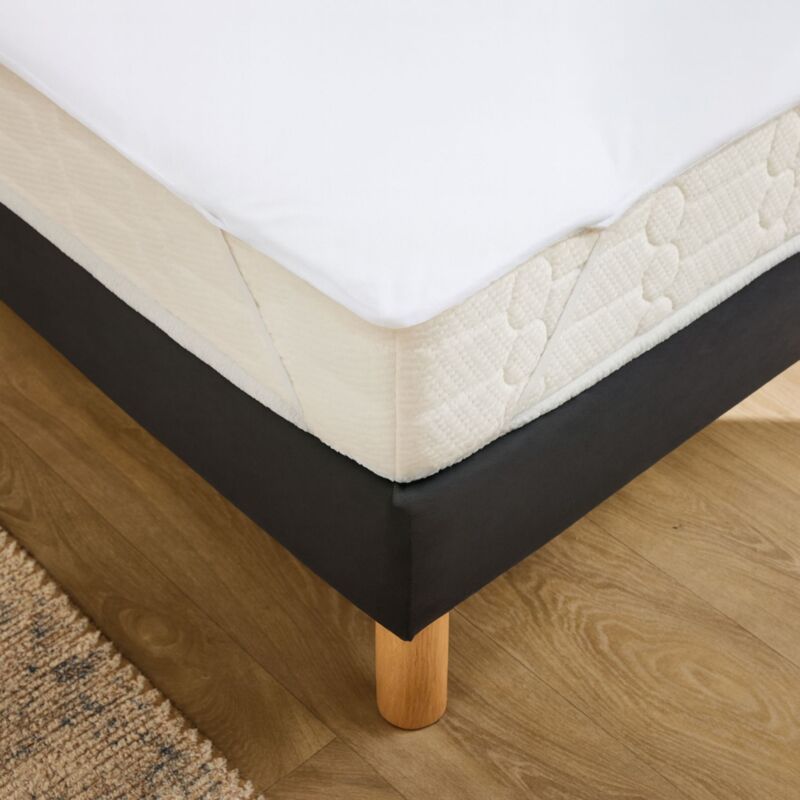 Alese impermeable+elastiques 90 x 190 cm eponge tpu anti-acariens shelly aa Blanc