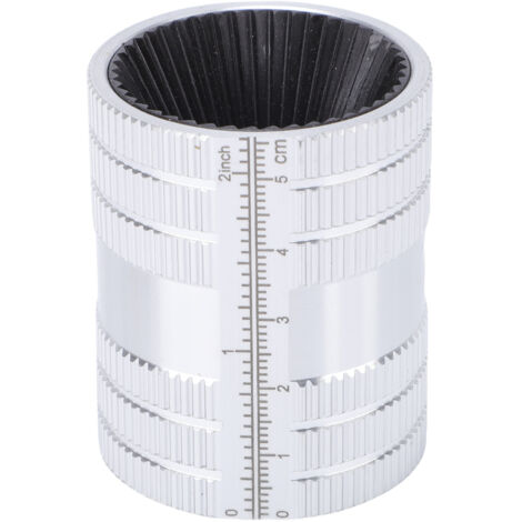 Alésoir pour tubes (intérieur/extérieur) à 45 arêtes de coupe – Outil de chanfreinage et d'ébavurage pour tubes en acier inoxydable, cuivre, aluminium et PVC de 1/4 à 1-3/8 pouces