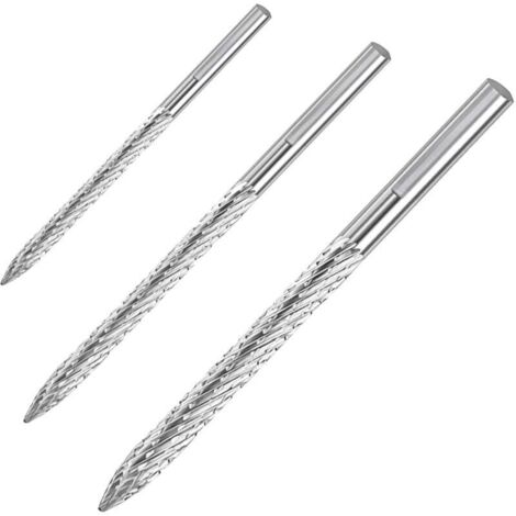 Alésoirs à pneus, coupe-pneus en carbure multi-tailles, coupe-patchs, coupe-bouchons, coupe-pneus, alésoirs en acier au carbone, outils de réparation (lot de 3, 3 mm, 4,5 mm)