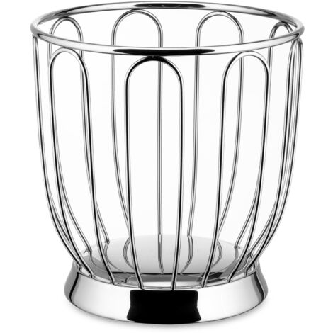 Alessi 370/22 - Portaagrumi Lavorato a Filo di Design, in Acciaio Inossidabile 18/10, 22 cm