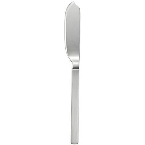 Alessi 4180/18 Dry Coltello da Pesce in Acciaio Lucido con Manico Satinato, Set da 6