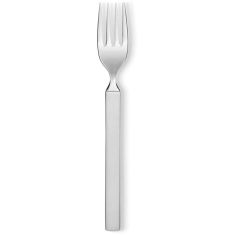 Alessi 4180/5 Dry Forchetta da Frutta in Acciaio Lucido con Manico Satinato, Set da 6