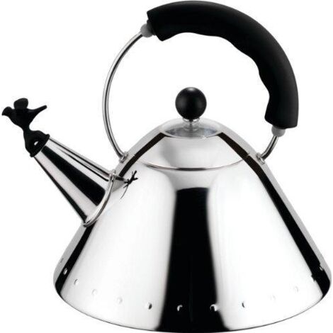 Alessi 9093 Bouilloire inox noir 2 litres design