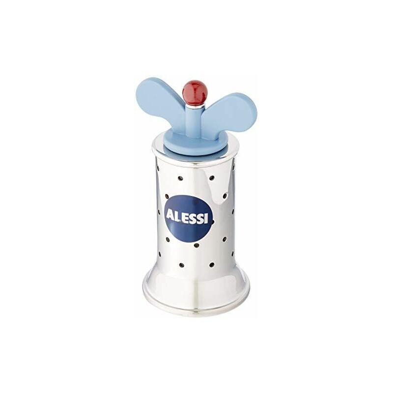 9098 - Moulin à Poivre Design avec Ailettes, Acier Inoxydable et Résine Thermo... - Alessi